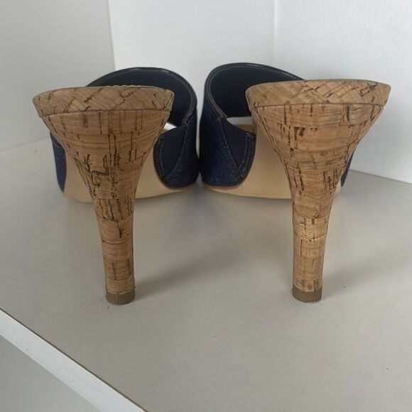 Anne Klein Ohno Denim Mule Sandals 8 - Picture 6 of 12